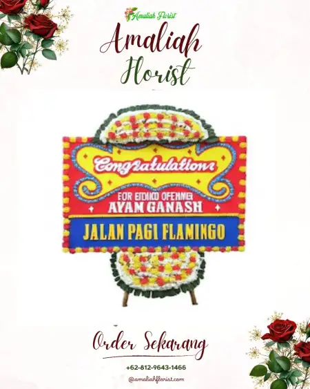 Sewa Papan Bunga Mimbaan